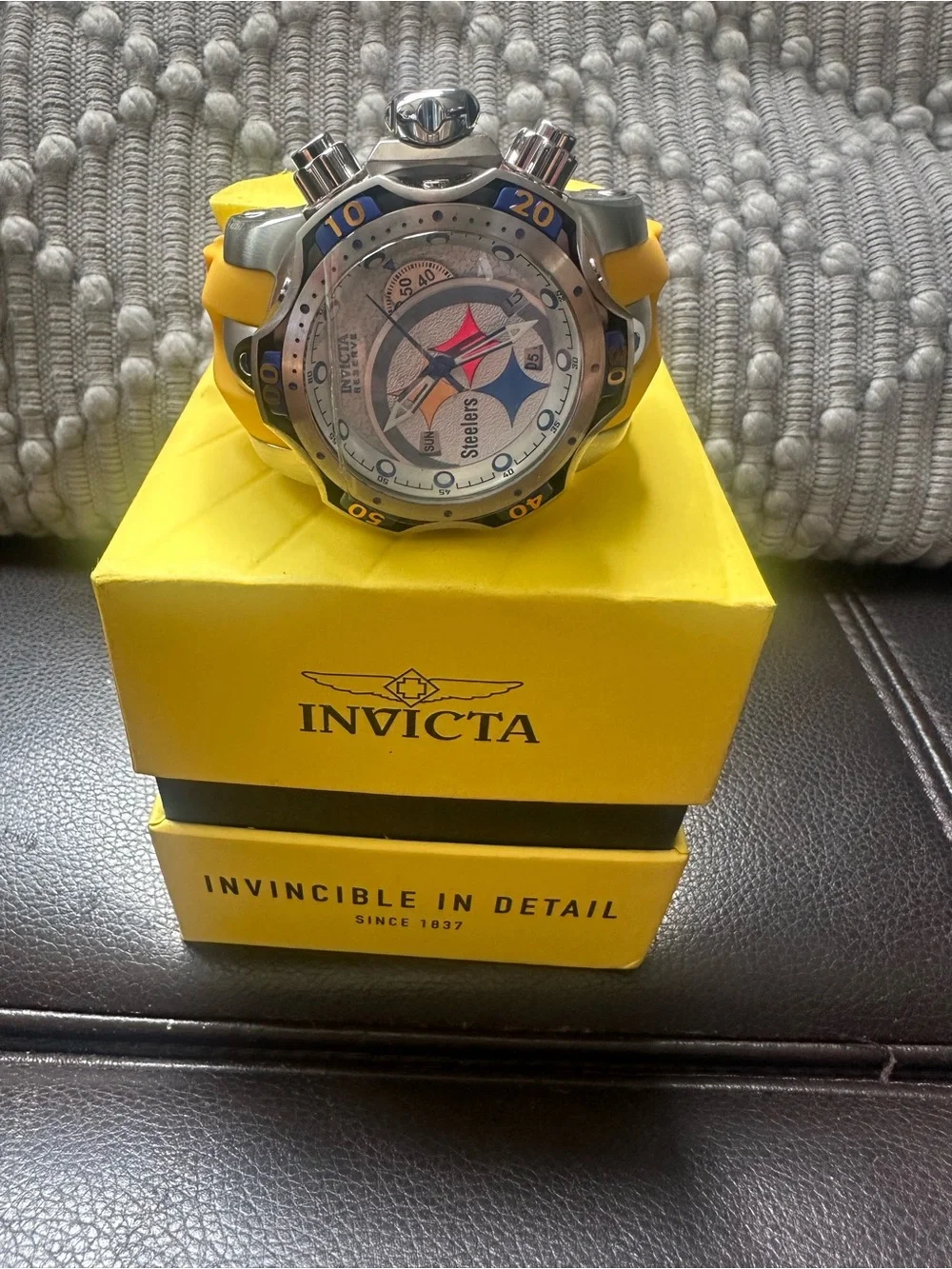 Invicta NFL Steelers Venom Gen III Men’s Chronograph Watch (Model 33085)